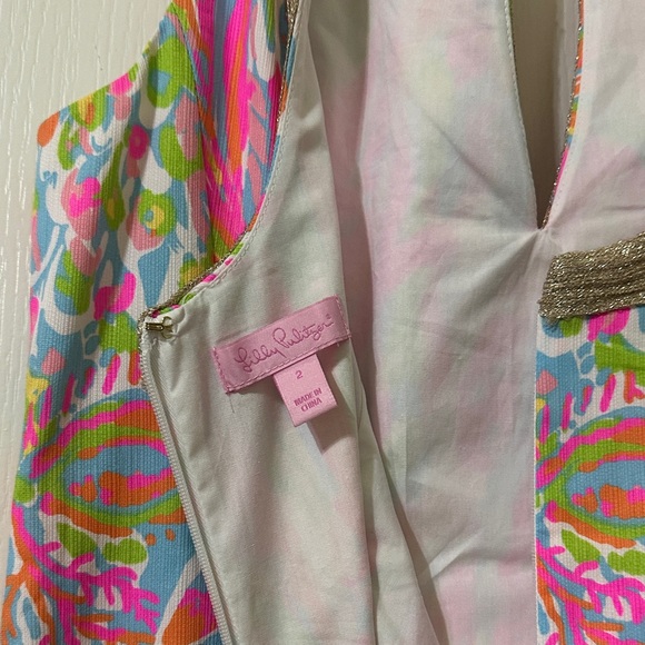 Lilly Pulitzer Janice Shift Dress size 2 - Picture 7 of 8